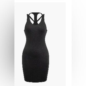 Women’s Black Racerback Bodycon Mini Dress